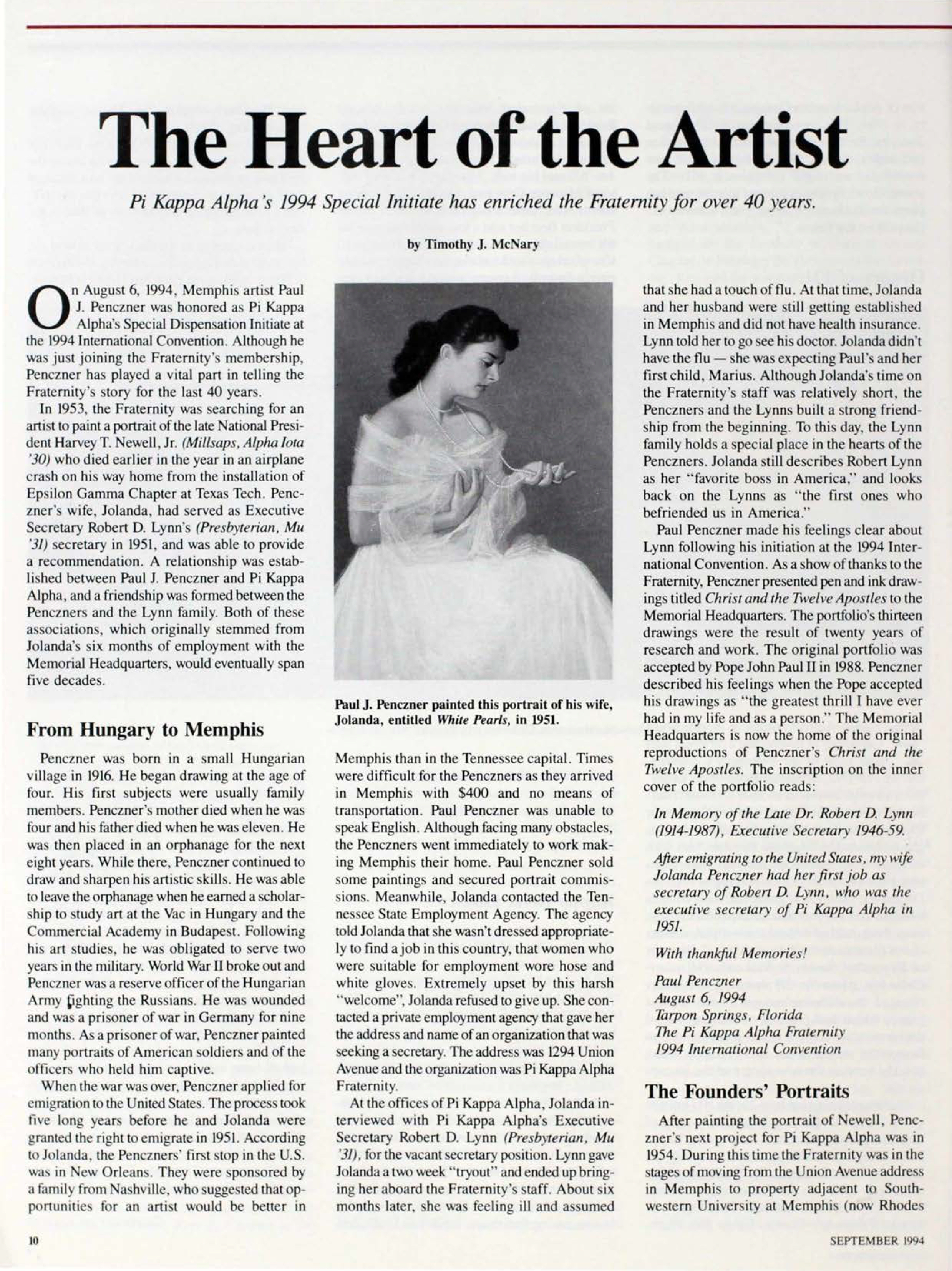 The Heart of the Artist